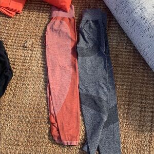 Set of 2 athletic gym pants leggings VS Pink